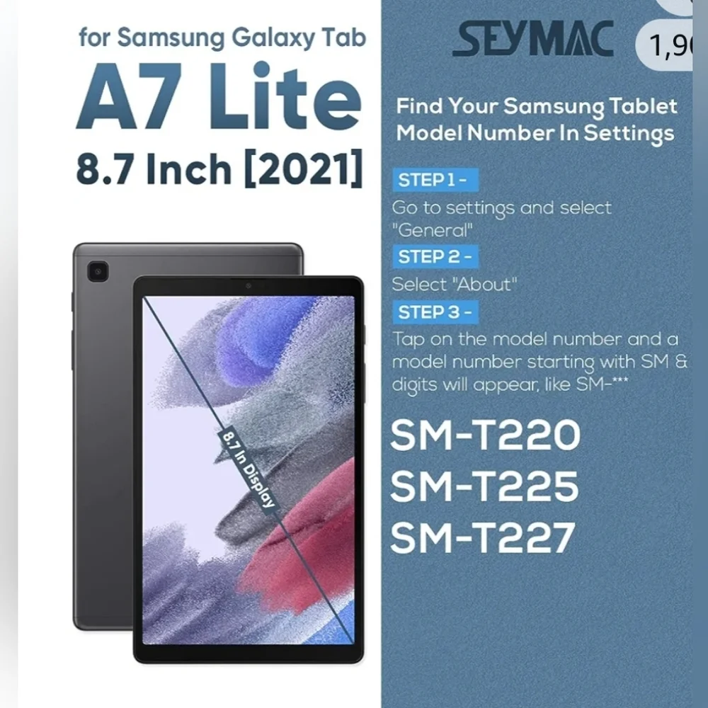 Samsung Tablet lite cover